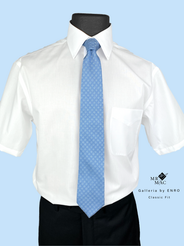 Classic Fit Short Sleeve White Shirt